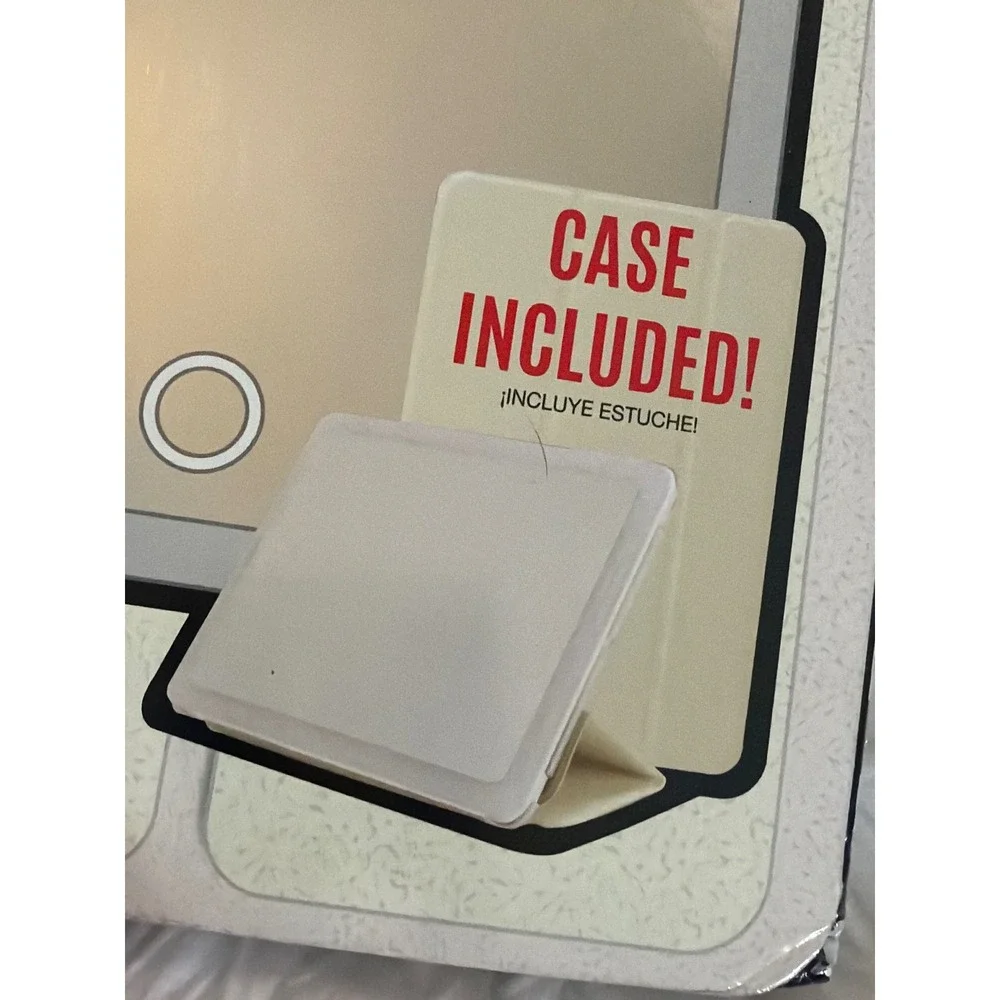 Love Ellie XL LED Tablet Mirror Dimmable Touch Lighted Makeup Mirror with Case